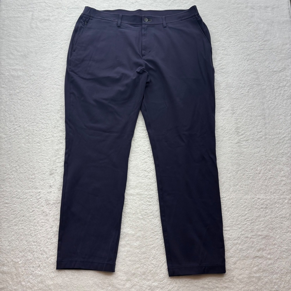 Public Rec All Day Every Day Pants Mens 36x28 Navy Blue Stretch Commuter Chino